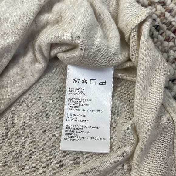 Silence & Noise Bubble Front & Wrap Cream Women's Top - Picture 7 of 11